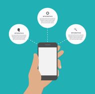 Modern design creative infographic with mobile phone N3