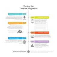 Vertical Dot Timeline Infographic