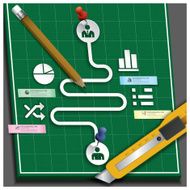 Business Infographic Paper Cut Style N2