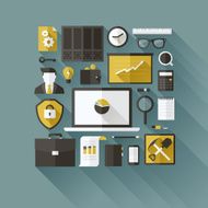Digital currency modern flat design concept