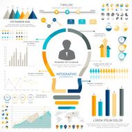Creative timeline infographic template layout N2
