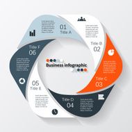 Modern vector info graphic for business project N160