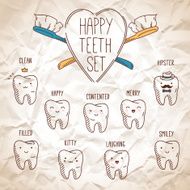 Happy teeth set