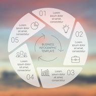 Circle line infographic Template for cycle diagram graph presentation and N16