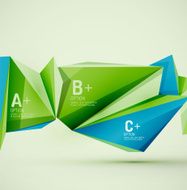 Geometric shapes in the air Vector abstract background N410