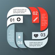 Vector circle plus sign infographic Template for diagram graph presentation N4