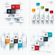 set of infographic templates N13