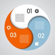 Modern vector info graphic for business project N161