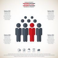 Business management strategy or human resource infographic N39