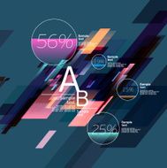 Infographics with abstract background