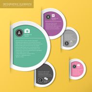 abstract circle tag infographics N2