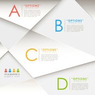 abstract 3d paper infographics N45