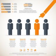 Business management strategy or human resource infographic N40