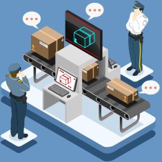 Isometric Infographic Security Check