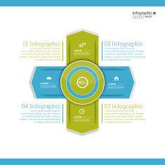 Comparative chart with templates for presentation N32