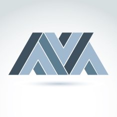 Vector abstract element created from checkmarks and V signs