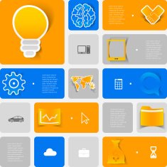 business geometric infographic N5