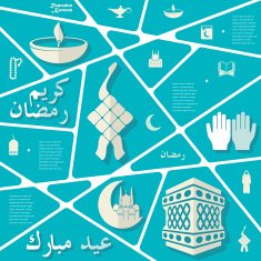 flat infographic Ramadan Kareem N3