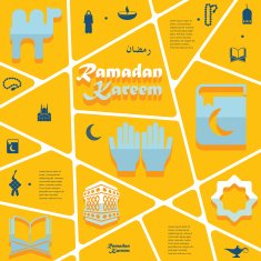 flat infographic Ramadan Kareem N4