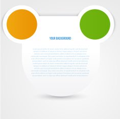 Vector abstract circles template Object design N5