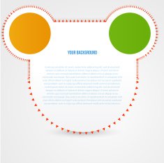 Vector abstract circles template Object design N7