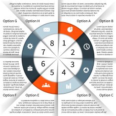 Modern vector info graphic for business project N129