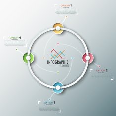 Modern infographics timeline N6