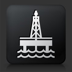 Black Square Button with Oil Drill N2