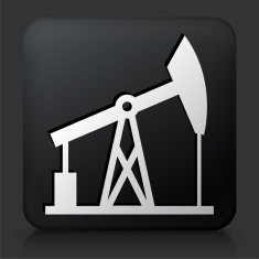 Black Square Button with Oil Drill N3