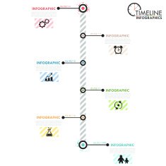 Minimal infographic timeline N4