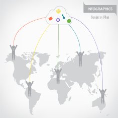 Business infographics Vector illustration for banner web desi N4