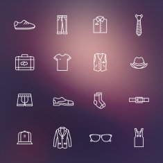 Men clothes icons N2