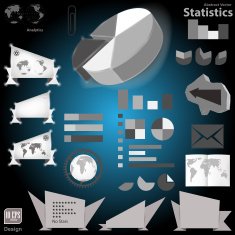 infographics modern origami style options banner