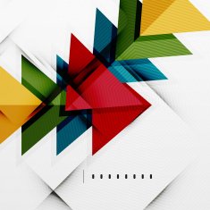 Modern glossy triangles business layout N5