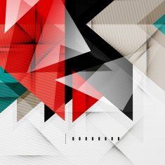 Modern glossy triangles business layout N6