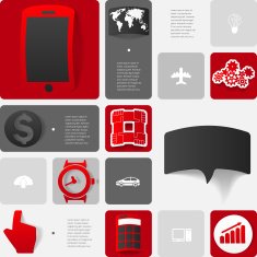 business geometric infographic N9