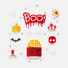 Halloween sticker concept N13