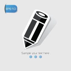 Pen sign vector N2