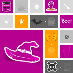 Halloween sticker infographic N17