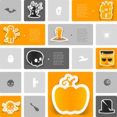 Halloween sticker infographic N18