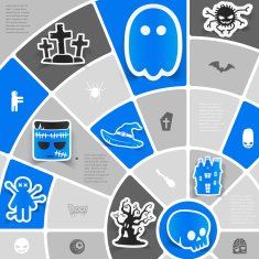 Halloween sticker infographic N20