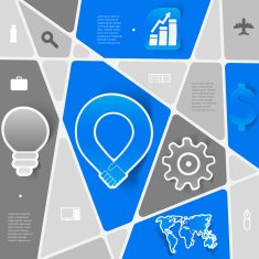 business geometric infographic N10