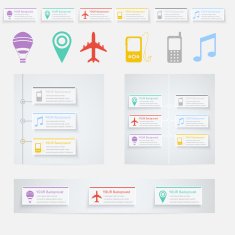 Timeline Infographic with diagrams and text