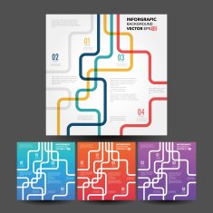 Vector line business concept template N5