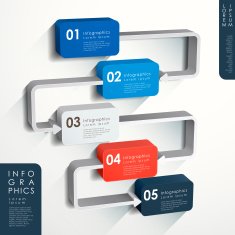 abstract flow chart infographics N14