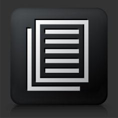 Black Square Button with Files Icon