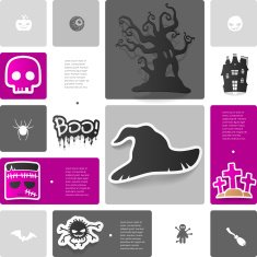 Halloween sticker infographic N24