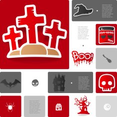 Halloween sticker infographic N25