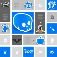 Halloween sticker infographic N26