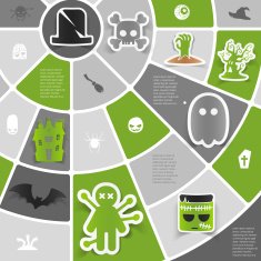 Halloween sticker infographic N28
